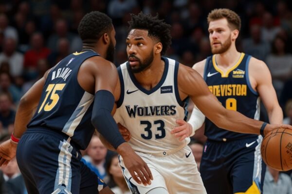 timberwolves vs denver nuggets match player stats